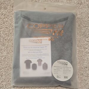 Copper Fit Mens Grey Long Sleeve Tee